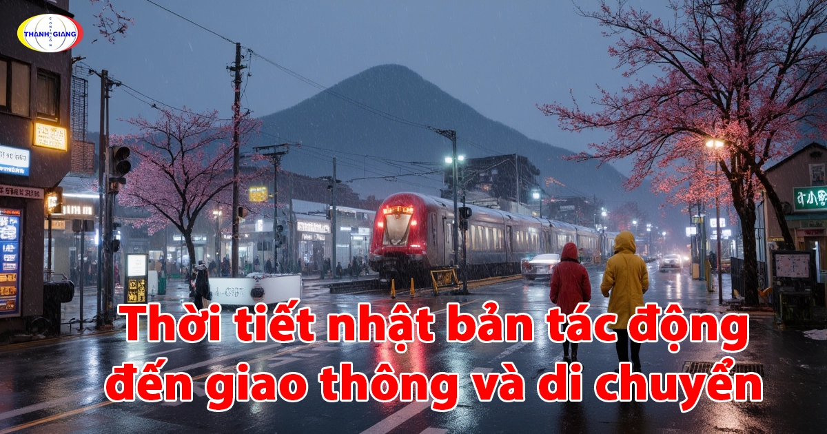 Thời tiết nhật bản tác động đến giao thông và di chuyển