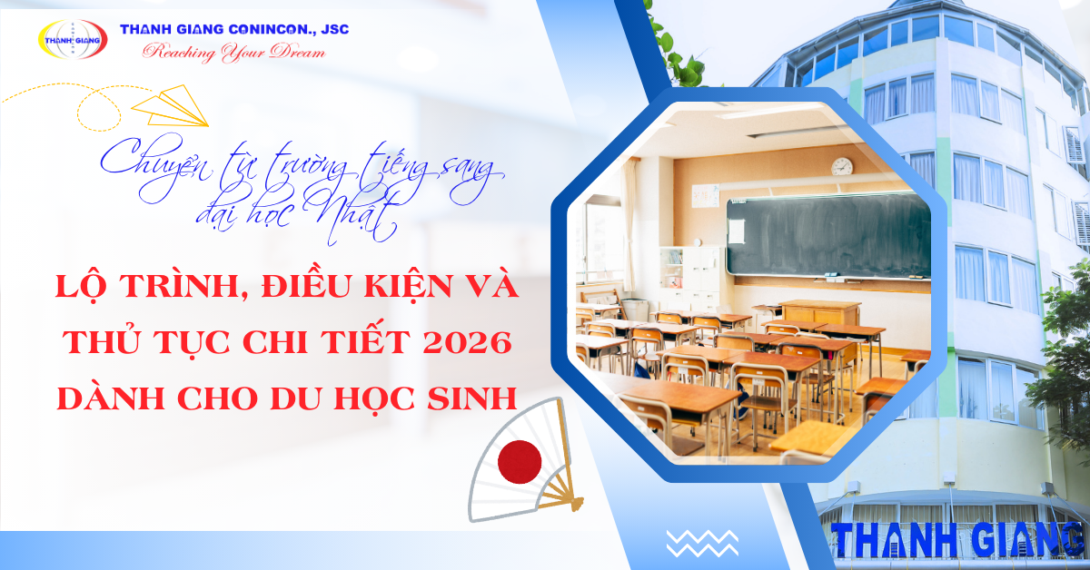 Chuyển từ trường tiếng sang đại học Nhật