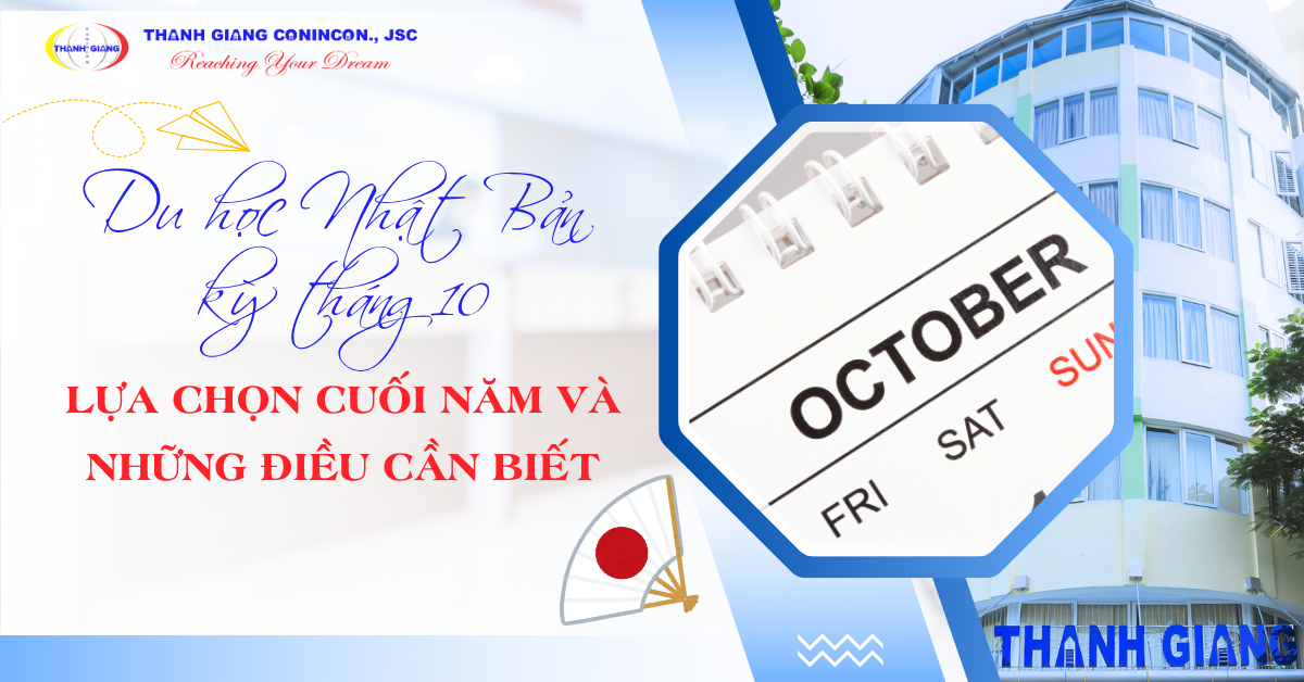Du học Nhật Bản kỳ tháng 10