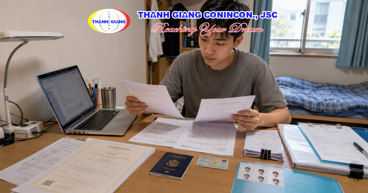 Du học sinh chuẩn bị hồ sơ chuyển visa lao động sau tốt nghiệp Nhật
