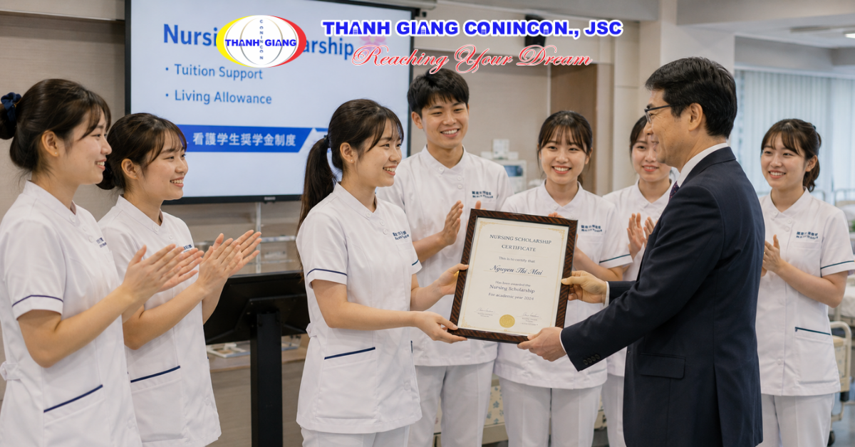 Du học sinh Điều dưỡng nhận học bổng hỗ trợ học tập  Nhật Bản