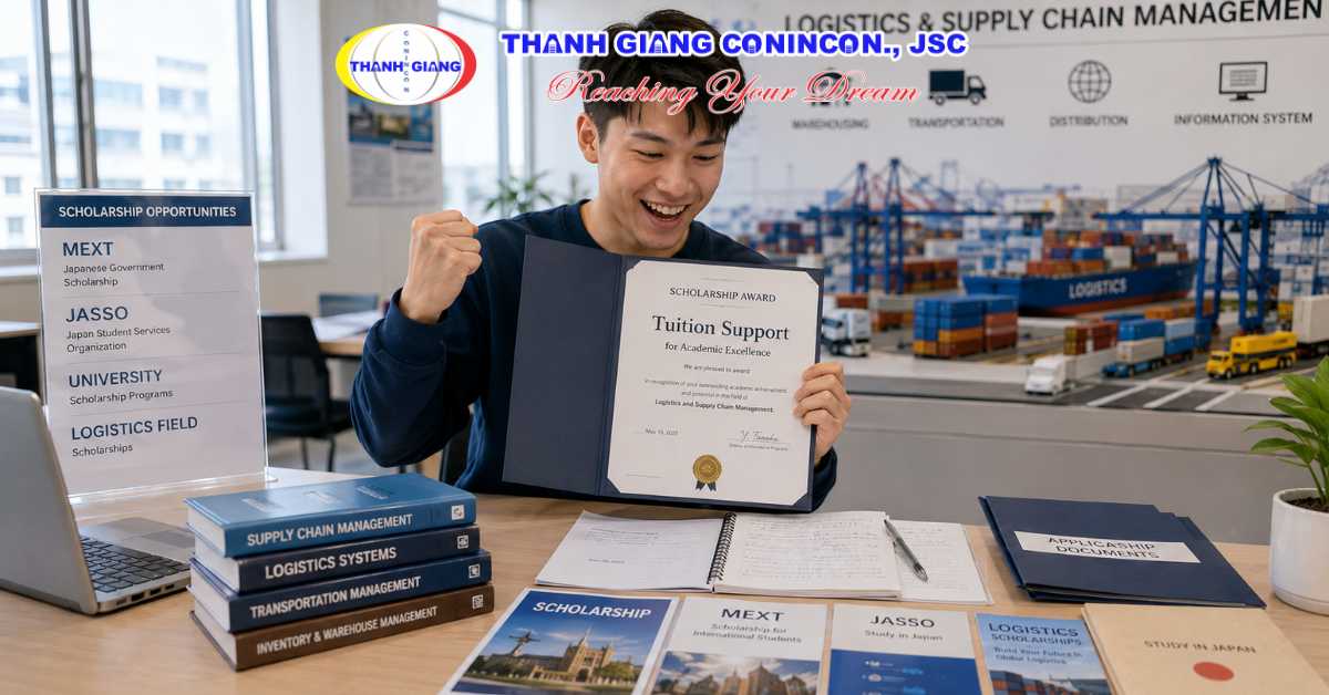 Du học sinh ngành Logistics nhận học bổng hỗ trợ học phí tại Nhật Bản