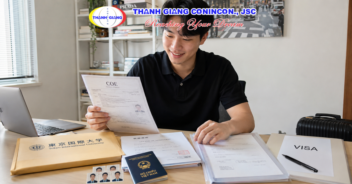 Du học sinh nhận COE và chuẩn bị hồ sơ xin visa trước khi sang Nhật Bản