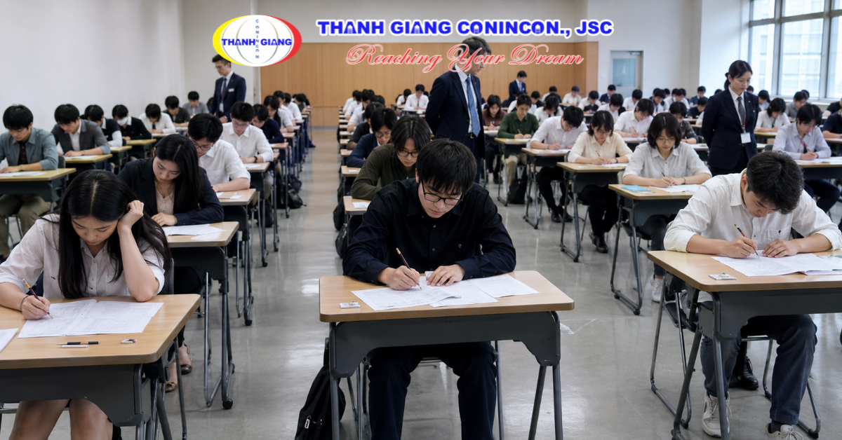 Du học sinh tham gia kỳ thi EJU để xét tuyển đại học Nhật Bản