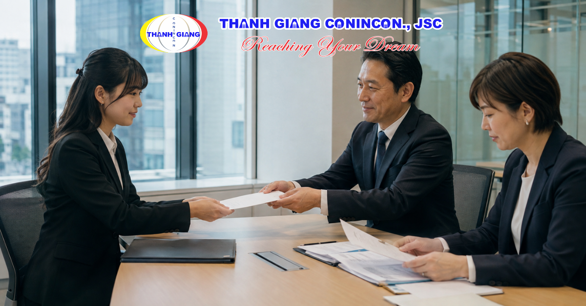 Du học sinh tham gia phỏng vấn và nhận kết quả tuyển dụng trước khi tốt nghiệp tại Nhật Bản