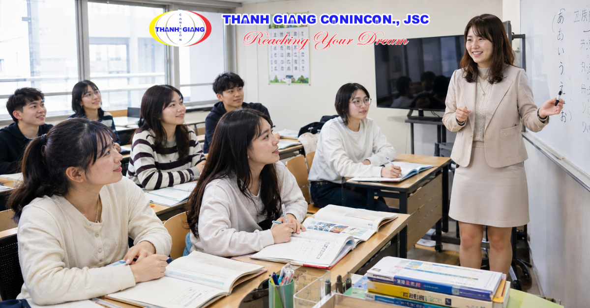 Lớp dạy du học sinh học tiếng Nhật để đáp ứng yêu cầu đầu vào tại Nhật Bản