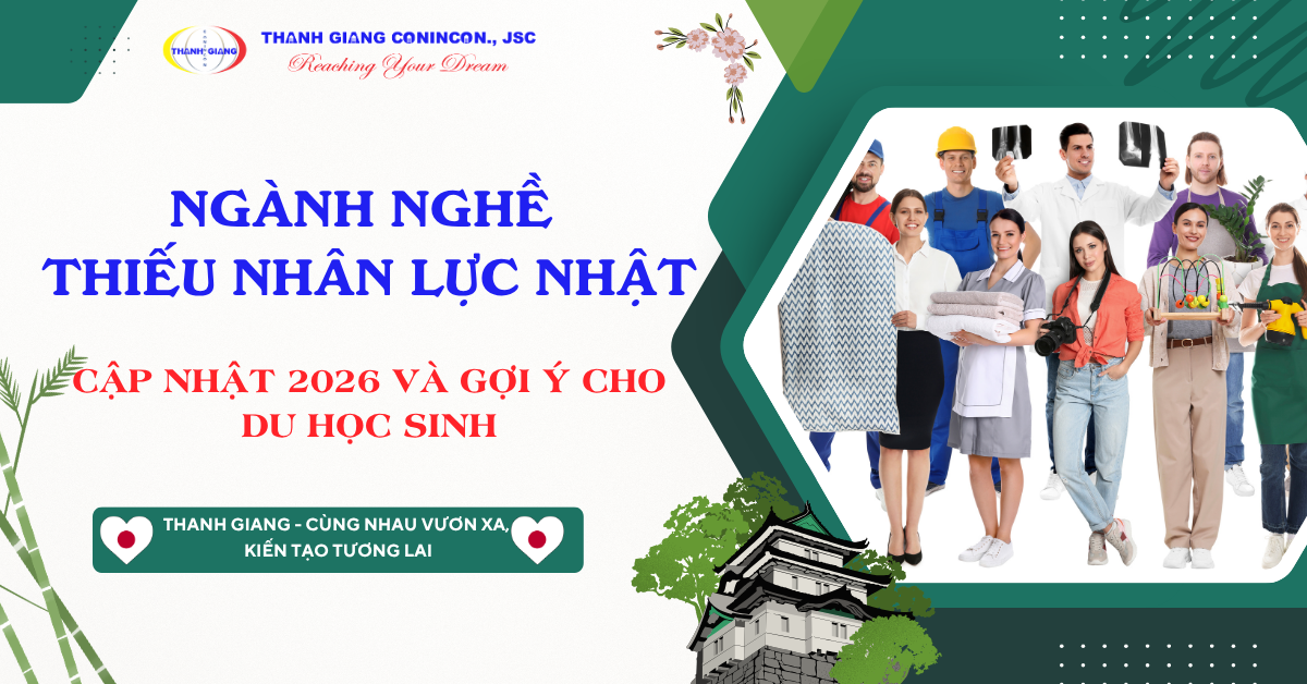 Ngành nghề thiếu nhân lực Nhật