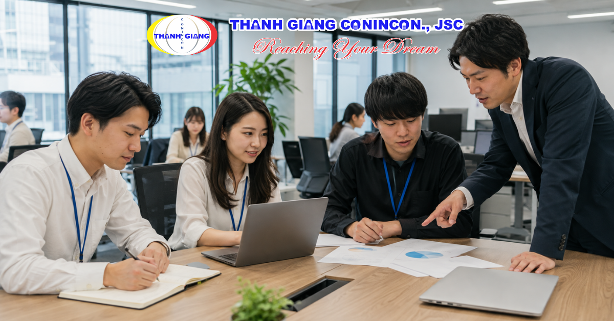 Nhóm du học sinh đi thực tập để tích lũy kinh nghiệm làm việc tại Nhật Bản