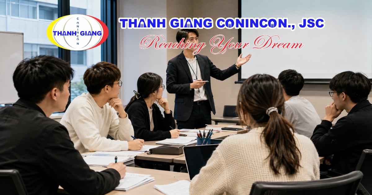 Nhóm du học sinh tham dự buổi tư vấn về việc khi chuyển trường tại Nhật Bản