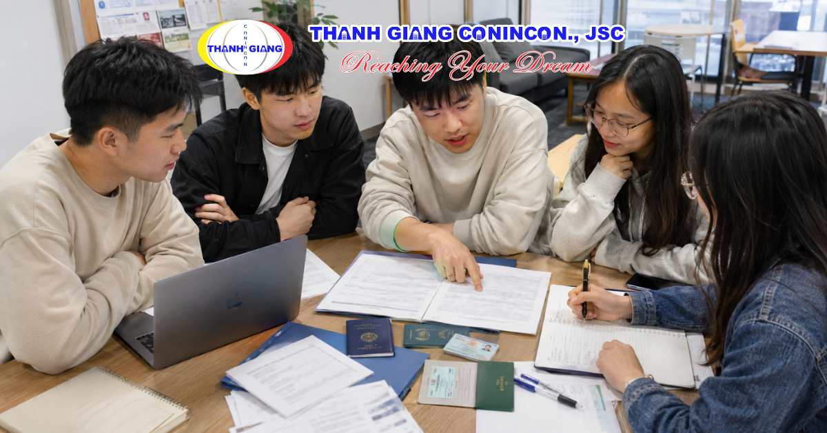 Nhóm du học sinh tìm hiểu quy trình chuyển visa du học sang visa lao động tại Nhật Bản
